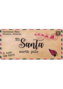 Arizona Cardinals To Santa 6x12 Decor
