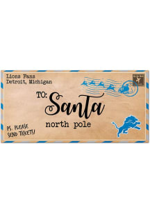 Detroit Lions To Santa 6x12 Decor