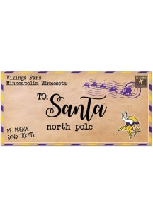 Minnesota Vikings To Santa 6x12 Decor