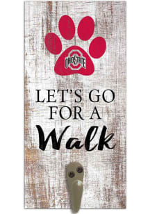 Ohio State Buckeyes 6x12 Leash Holder Sign - White
