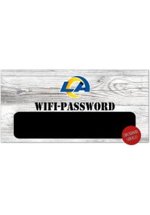 Los Angeles Rams Wifi Password 6x12 Sign - Blue