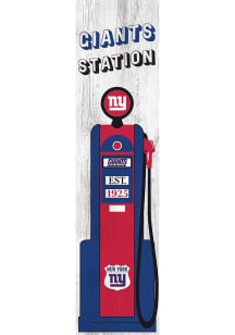 New York Giants Retro Pump Leaner Sign - Blue