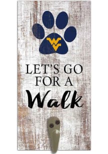 West Virginia Mountaineers 6x12 Leash Holder Sign - White