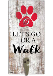 New Jersey Devils 6x12 Leash Holder Sign - White