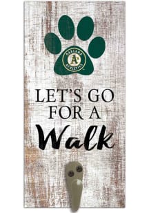 Oakland Athletics 6x12 Leash Holder Sign - White