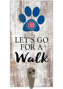 Chicago Cubs 6x12 Leash Holder Sign - White