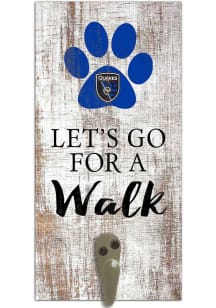 San Jose Earthquakes 6x12 Leash Holder Sign - White