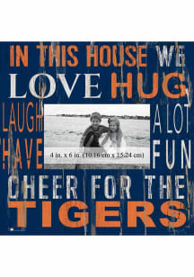 Detroit Tigers In This House 10x10 Picture Frame - Navy Blue
