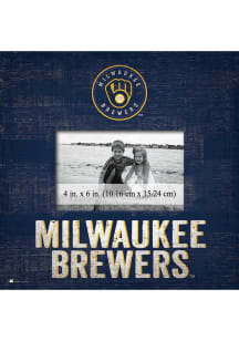 Milwaukee Brewers Team 10x10 Picture Frame - Navy Blue