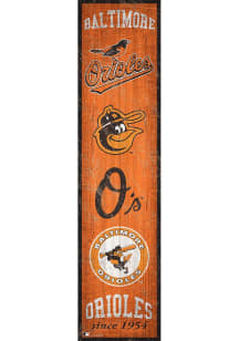 Baltimore Orioles Heritage Banner 6x24 Sign - Orange