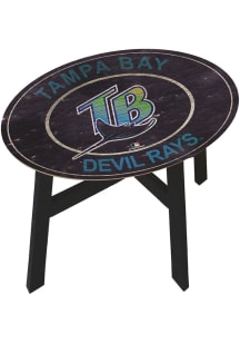 Tampa Bay Rays Vintage Logo Heritage Blue End Table