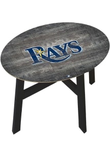 Tampa Bay Rays Logo Heritage Blue End Table