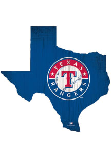 Texas Rangers State Cutout Sign - Blue