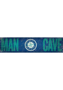 Seattle Mariners Man Cave 6x24 Sign - Navy Blue