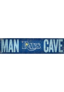 Tampa Bay Rays Man Cave 6x24 Sign - Blue