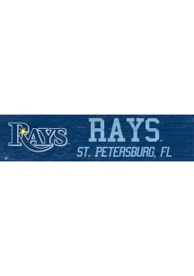 Tampa Bay Rays 6x24 Sign - Blue