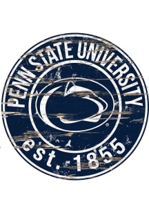 Penn State Nittany Lions Established Date Circle 24 Inch Sign - Blue