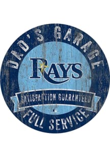 Tampa Bay Rays Dads Garage Sign - Blue