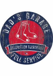 Boston Red Sox Dads Garage Sign - Red