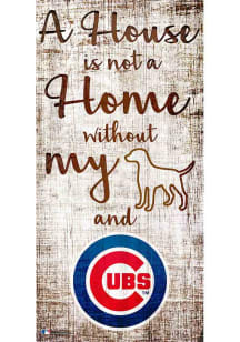 Chicago Cubs A House is not a Home Sign - Blue