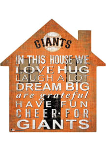 San Francisco Giants 12 inch House Sign - Orange