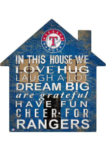 Texas Rangers 12 inch House Sign - Blue