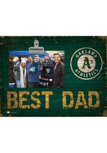 Oakland Athletics Best Dad Clip Picture Frame - Green