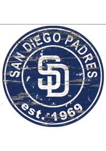 San Diego Padres Established Date Circle 24 Inch Sign - Blue
