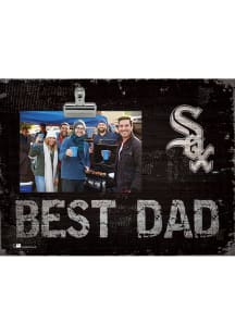 Chicago White Sox Best Dad Clip Picture Frame - Black