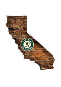 Oakland Athletics Mini Roadmap State Sign - Green