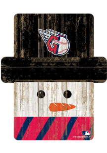 Cleveland Guardians Snowman Ornament - Red