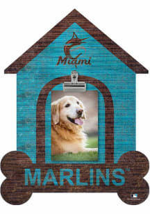 Miami Marlins Dog Bone House Clip Picture Frame - Blue