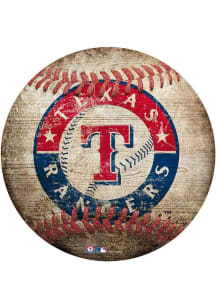 Texas Rangers Baseball Shaped Sign - Blue