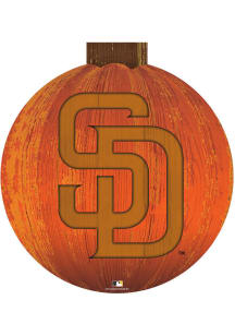 San Diego Padres Halloween Pumpkin Sign - Brown