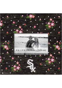 Chicago White Sox Floral Picture Frame - Black