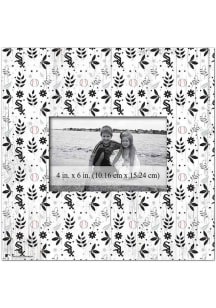 Chicago White Sox Floral Pattern Picture Frame - Black