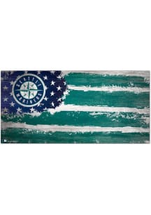 Seattle Mariners Flag 6x12 Sign - Navy Blue