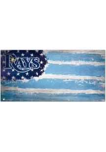 Tampa Bay Rays Flag 6x12 Sign - Navy Blue