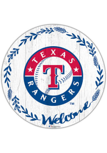 Texas Rangers Welcome Circle Sign - Navy Blue