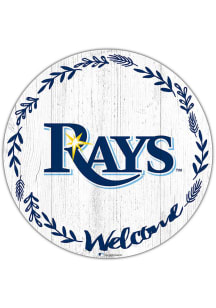 Tampa Bay Rays Welcome Circle Sign - Navy Blue