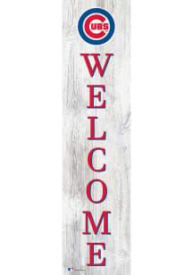 Chicago Cubs 48 Inch Welcome Leaner Sign - Blue