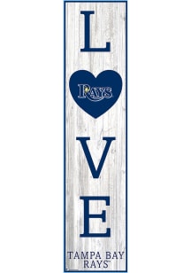 Tampa Bay Rays 24 Inch Love Leaner Sign - Navy Blue