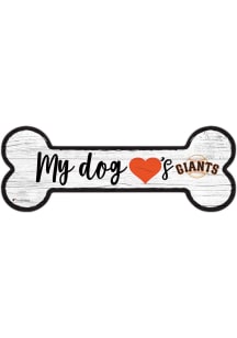 San Francisco Giants Dog Bone 6x12 Sign - Orange