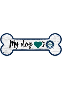 Seattle Mariners Dog Bone 6x12 Sign - Navy Blue