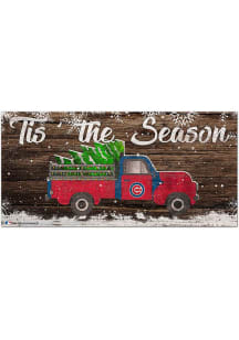 Chicago Cubs Tis the Season 6x12 Sign - Blue