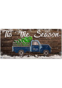 Tampa Bay Rays Tis the Season 6x12 Sign - Navy Blue