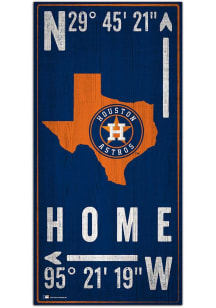 Houston Astros Coordinate Sign - Orange