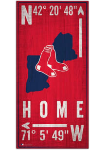 Boston Red Sox Coordinate Sign - Red