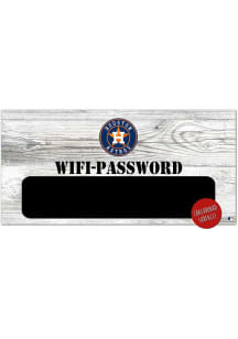Houston Astros Wifi Password 6x12 Sign - Orange