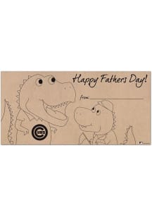 Chicago Cubs Fathers Day Coloring Sign - Blue
